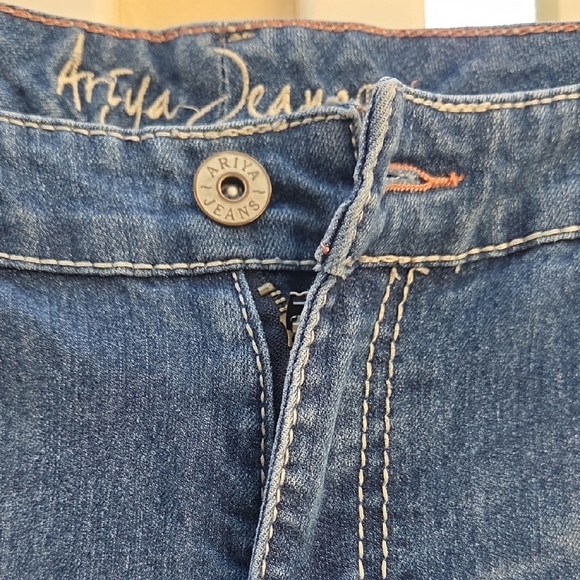 Ariya Blue Skinny Jeans Western Fancy with Stretch Denim 15 - Picture 4 of 13